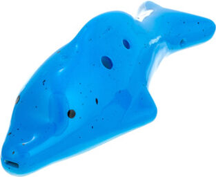 Ocarina 4H G Sopran Dolphin BL Bleu