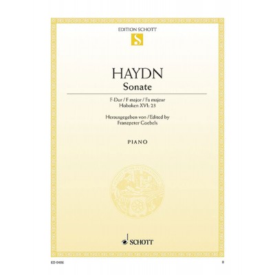 Haydn Joseph - Sonata F Major Hob. Xvi:23 - Piano
