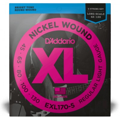EXL170-5 Nickel Wound Long Scale Light 5C 45-130