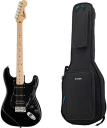 Sonic Strat HSS Black Bundle Noir