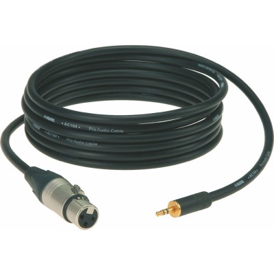 XLR Femelle Neutrik - Mini Jack 90 CM Or