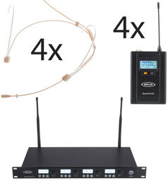 Quad R/4B 4 Headmike O 470 Set Beige