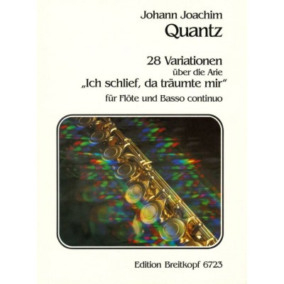 Quz Johann Joachim - Achtundzwanzig Variationen - Flute, Basso Continuo