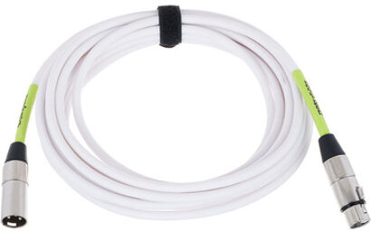 Mic Cable PVC 20ft WH Blanc