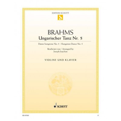 Brahms - Danse Hongroise No. 5 - Violon et Piano