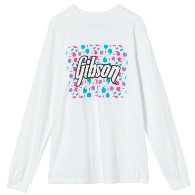 Floral Block Logo Long Sleeve Tee White Taille M