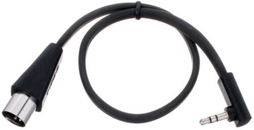 Flat TRS Midi Cable 30 cm Noir