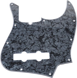 Pickguard f. Jazz Bass Black Pearl