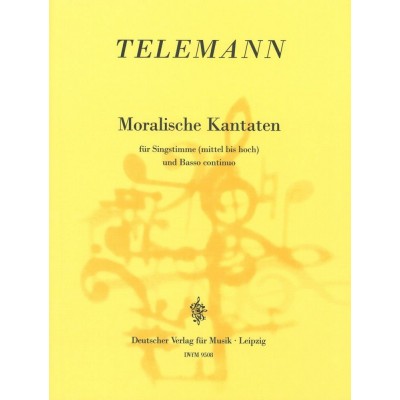 Telemann Georg Philipp - Moralische Katen - Voice, Basso Continuo