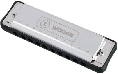Woogie Blues Harmonica F Argent
