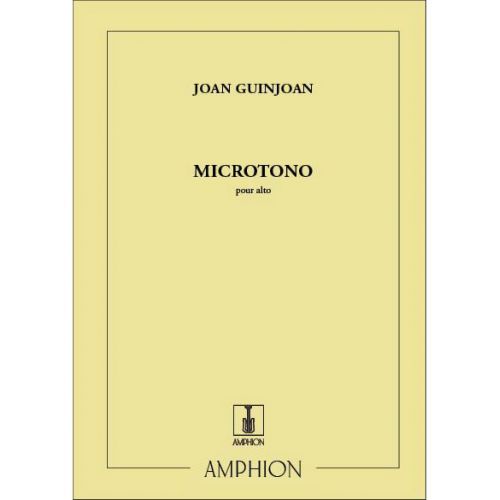 GUINJOAN - MICROTONO - ALTO SOLO