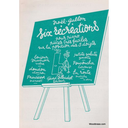 Gallon Noel - Six Recreations - Piano