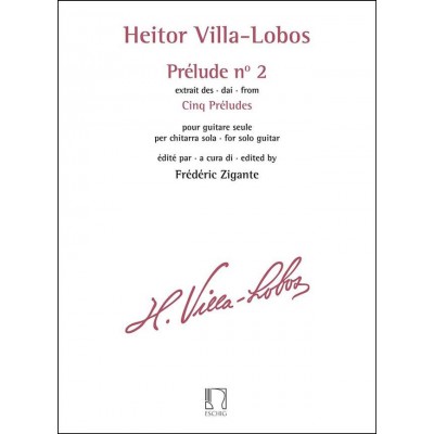 VILLA-lobos Heitor - Prelude N° 2 Extrait Des Cinq Preludes Guitare
