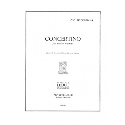 Berghmans Jose - Concertino - Trombone & Piano
