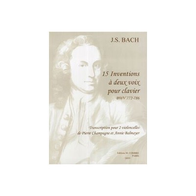 Bach - 15 INVENTIONS-trscr. 2 Vclles - Transcription Pour 2 Violoncelles