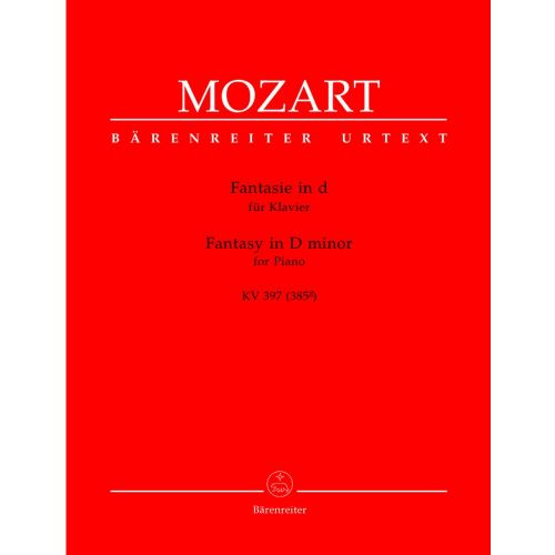 Mozart W.a. - Fantaisie En Re Mineur KV 397 (385G) - Piano