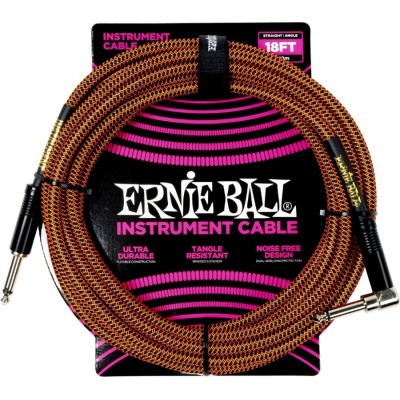 Gaine Tissée Coudé 5,5m Orange et Noir