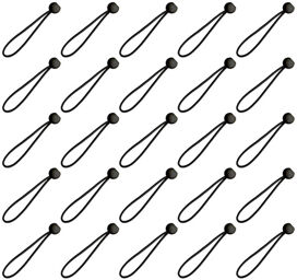 Ball Bungee black Set of 25 Noir