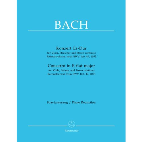 J.S. - Concerto En Mib Majeur Pour Alto, Cordes Et Basse Continue D'Apres Les Bwv 169, 49, 1053