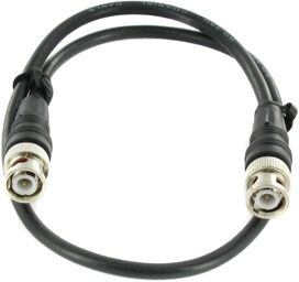 BNC Cable 50 Ohm 0,5m Noir