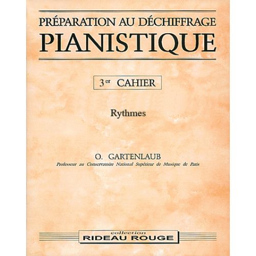 Gartenlaub O. - Preparation Au Dechiffrage Vol. 3 - Formation Musicale