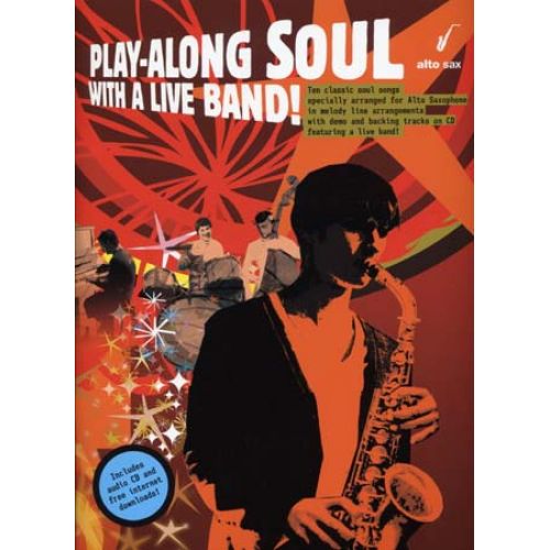 Play Along Soul With A Live Band Alto Sax CD