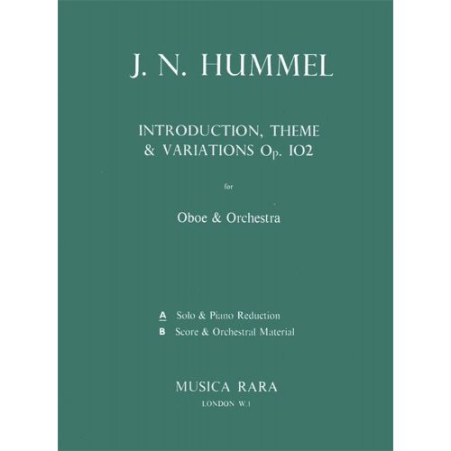Hummel J.N. - Introduktion,Thema U.Variation - Hautbois, Piano