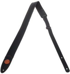 Black Leather Longbody Strap Noir