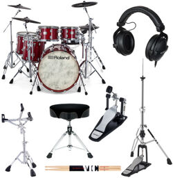 VAD716-GC E-Drum Set Bundle Gloss Cherry