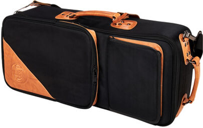 4-ECSK Elite Gigbag 2 Trumpets Noir avec accents marrons