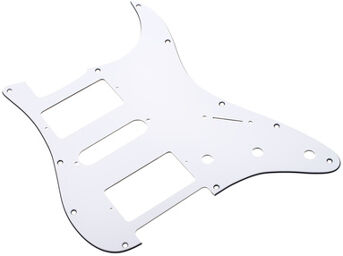 PG05W Pickguard ST HSH WH Blanc