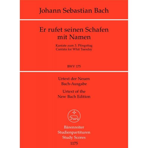 Bach J.S. - Er Rufet Seinen Schafen Mit Namen BWV 175 - Conducteur Poche