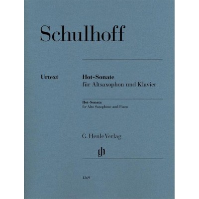 Schulhoff Erwin - HOT-sonata - Saxophone Alto & Piano