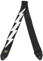 E-Guitar Strap White Lightning Noir