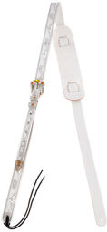 Leather Tooled Retro Strap WH Smooth White Stain