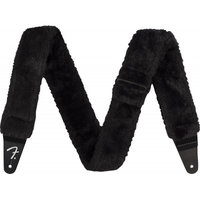 Poodle Plush Strap, Black