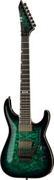 E-II Horizon FR-7 QM BTB Black Turquoise Burst