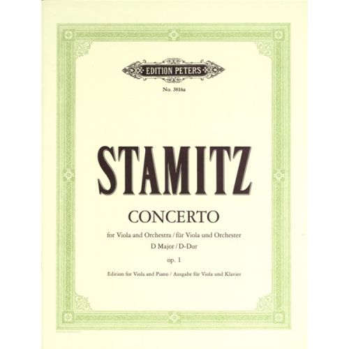 Stamitz Carl - Concerto In D Op.1 - Viola And Piano