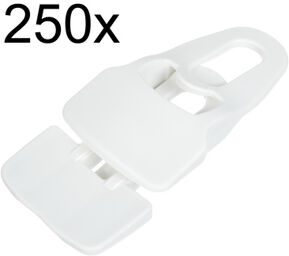 Midi Clip White 250pcs Pack blanc