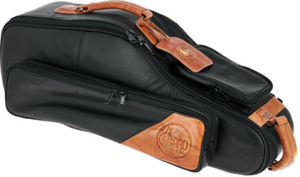 104-ELK Elite Gigbag Alto Sax Noir avec accents marrons