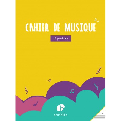 Cahier De Musique 12 Portées (reliure Spirale)