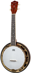 BJU-15Pro Banjo Ukulele Natural Dark Matte