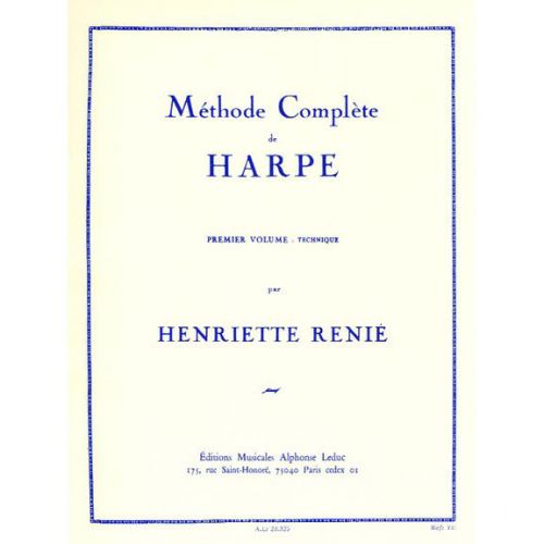RENIE H. - METHODE DE HARPE