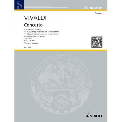Vivaldi Antonio - Concerto No 1 F Major Op 10/1 RV 433/PV 261