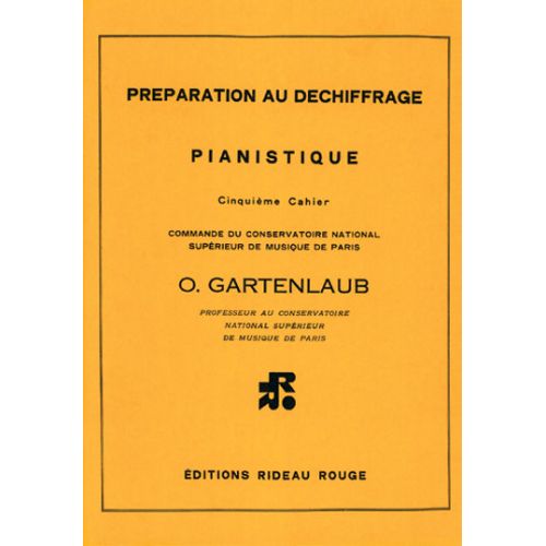 GARTENLAUB - PREPARATION AU DECHIFFRAGE PIANO VOL.5 - FORMATION MUSICALE