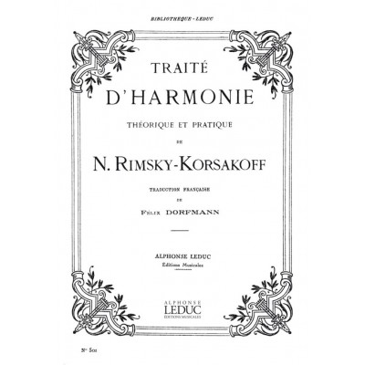 RIMSKY-korsakov N. - Traite D'harmonie Theorique et Pratique