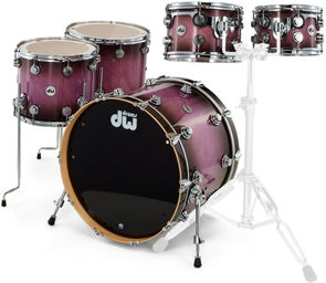 Lacquer Specialty UVS to Black Ultra Violet Stain to Black Burst with Ruby Red all over