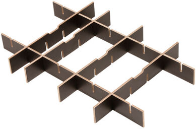 Dividing Wall Set 90H1 2/4 Brown