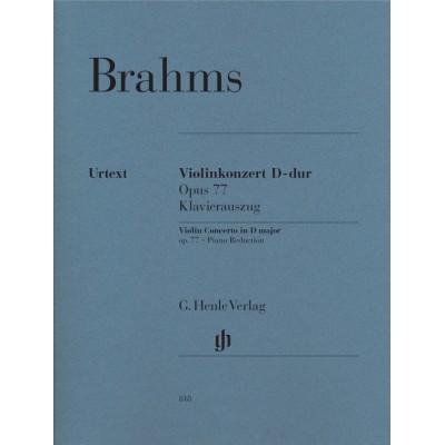 Brahms J. - Concerto Pour Violon En Re Majeur Op.77 - Violon & Piano