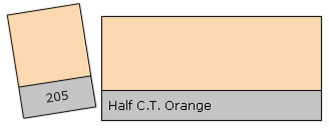 Filter Roll 205 H. C.T. Orange Half C